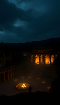 intonaco 3, dramatic atmosphere. isolated with white highlights