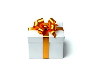 Fototapeta premium gift box isolated on white