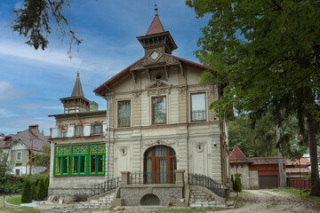 Romania Targoviste city view on a cloudy summer day