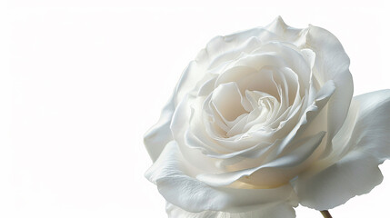 Winchester Cathedral Rose on an isolated white background, object focused, png, stock image, hd quality