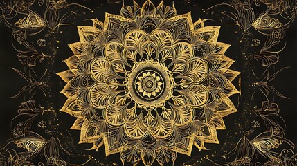 Golden World Illustration Featuring Elegant Metallic Tones and Luxurious Details