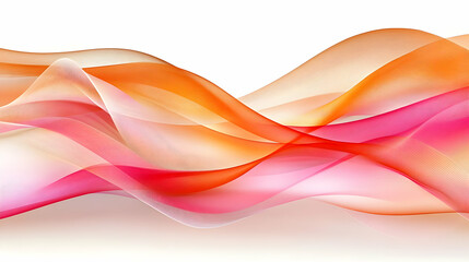 Abstract Orange and Pink Wave Background Illustration