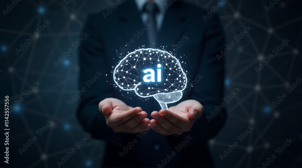 Aufkleber a professional ten-man team utilizing advanced ai tools for creative projects and collaboration in a
