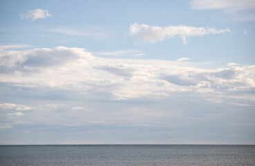 sky with clouds over the sea