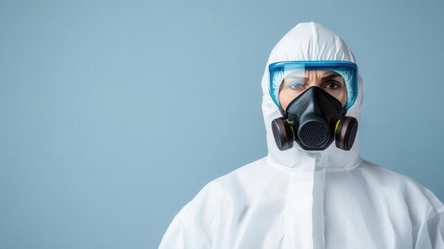 A scientist in a laboratory measuring air particles with specialized equipment, focusing on precise air quality measurement and analysis