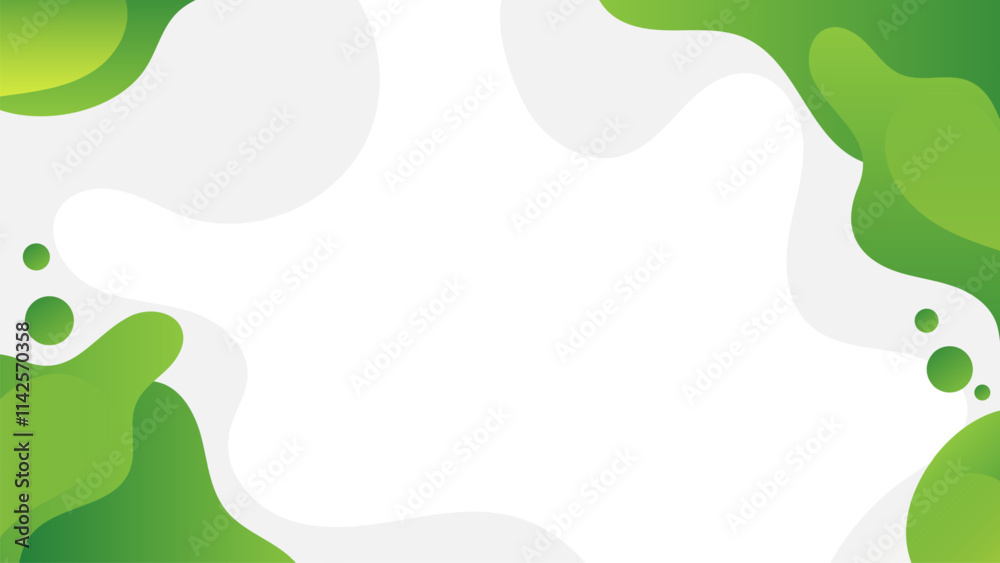 Canvas Prints abstract green wave background. dynamic fluid shapes composition. geometric shapes background for fl