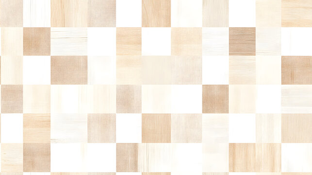 cream and light brown checkered pattern with simple and timeless design. Perfect for various decor styles