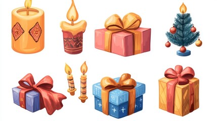 Festive Hanukkah Decorations and Gifts