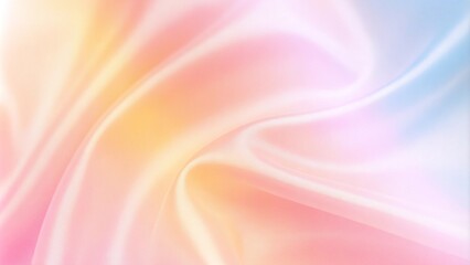Obraz premium Abstract pink pastel color wave silky fabric background. Soft pink pastel background with a slight gradient, creating a warm, inviting feel for beauty or fashion products. Pink smooth luxury