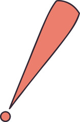 Minimalist Exclamation Mark Vector Illustrations