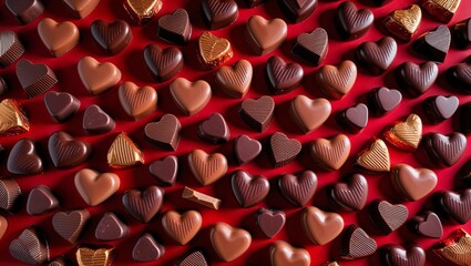 Set of chocolates in different colors