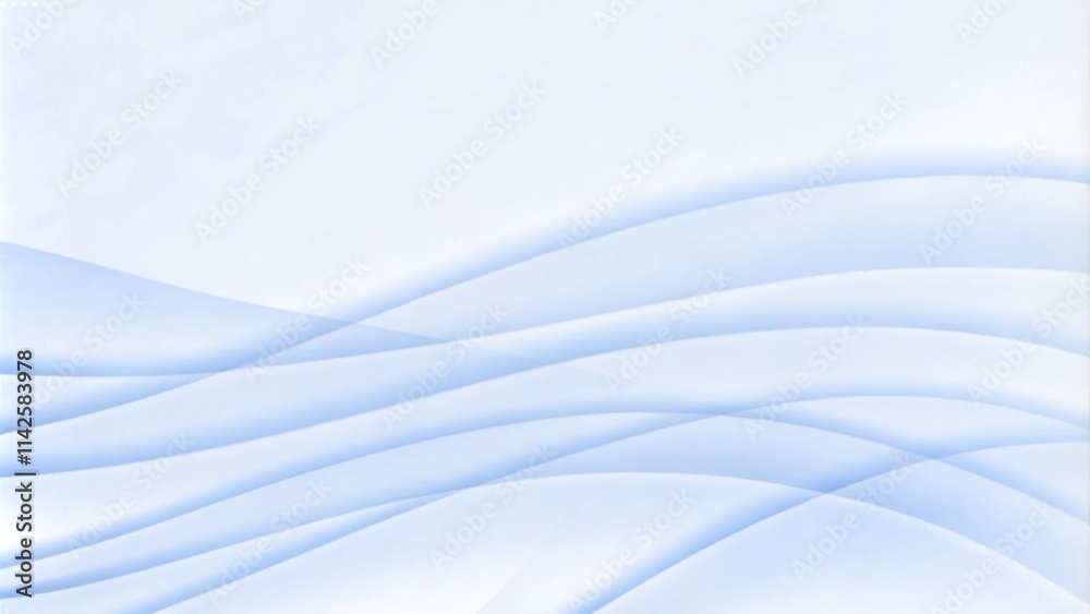 Aufkleber Abstract smooth blue white curve background. Blurred light curved. Elegant shiny liquid texture. Modern futuristic graphic. Soft, flowing waves in shades of blue and white gradient background.