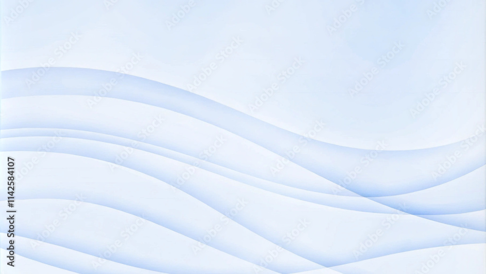 Poster abstract smooth blue white curve background. blurred light curved. elegant shiny liquid texture. mod