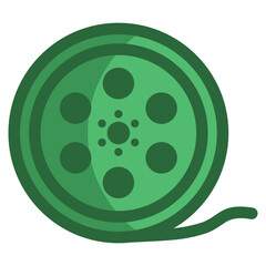 Film Reel Icon For Design Element