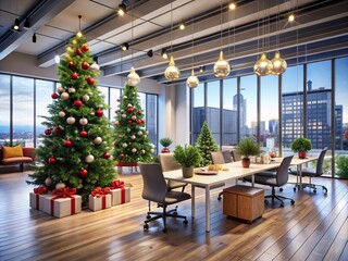 Festive Corporate Office Christmas New Year Party Decoration Images