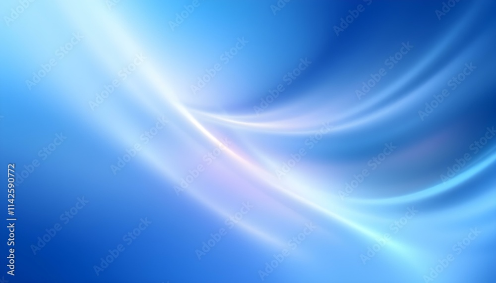 Poster abstract soft blue wave background. 3d blue background with blue lines curved wavy sparkle with copy