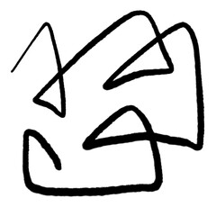 Hand drawn line  line doodle  curve  spiral line