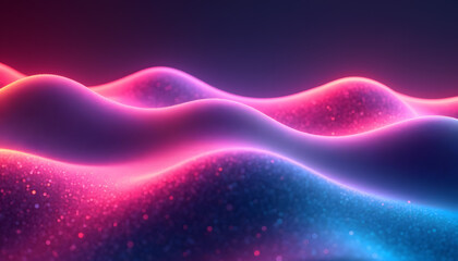 Retro Gradient Wave Patterns with Subtle Neon Highlights