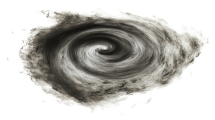Tornado spiral, transparent background