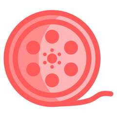 Film Reel Icon For Design Element