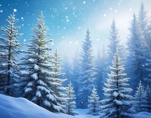 Naklejka premium Winter background