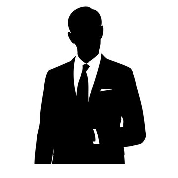 recommend clip art: Men Suits silhouette  Vector image