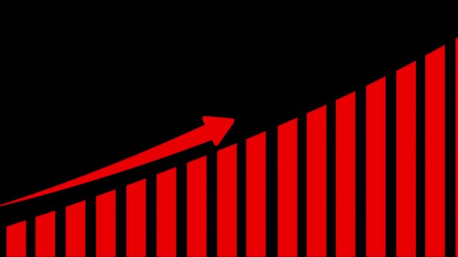 Graph chart showing marketing sales profit increasing. business graph showing success and profit concept. future target success plan business.Business growth infographic animation, business graph