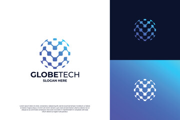Global Market Logo design. Global Marketing Logo