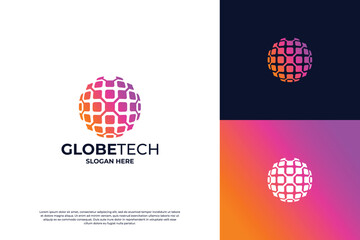 Global Technology Logo Design Innovation