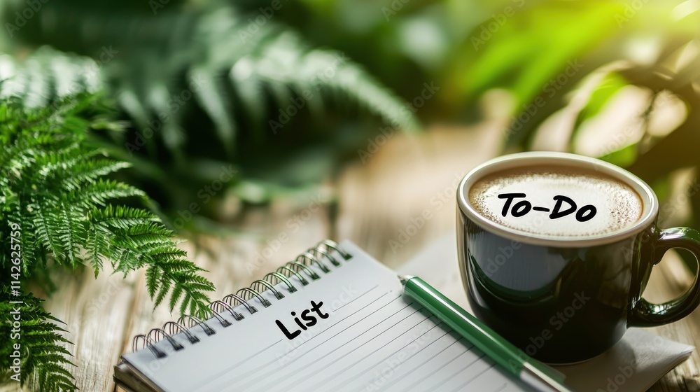 Poster A stack of neatly arranged note paper with a 