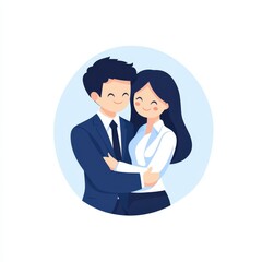 Intimate Moment of a Loving Couple Embracing in a Warm and Cozy Setting Radiating Affection Trust and Connection Amidst a Beautiful Background Scene