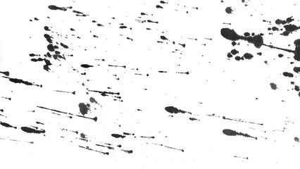 Obraz premium Ink wash texture. Abstract black ink. Watercolor illustration with transparent background.