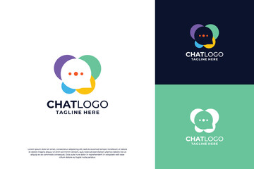 Unique chat logo design inspiration