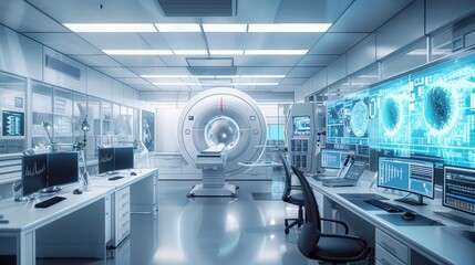Fototapeta premium Advanced Medical Imaging Center: A Glimpse into the Future of Healthcare