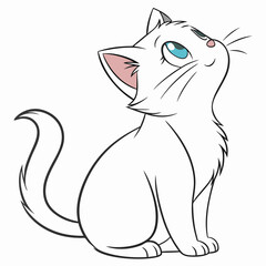 cat with a fish