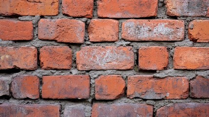 Fototapeta premium Weathered Red Brick Wall Texture Background