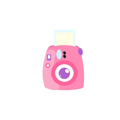 Illustration instax camera vector