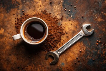 Handyman Services: Minimalist Coffee Shop Background, Business Card Design, Home Repair, Contractor, Fix-It, Maintenance