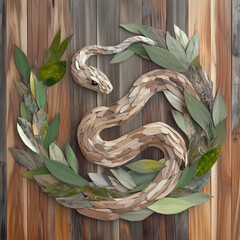 Chinese new year  wood snake 