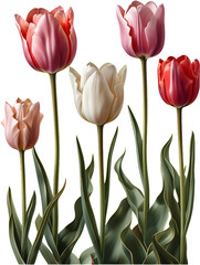 tulips，Transparent PNG