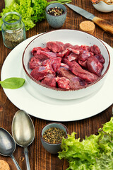 Raw Roe Deer Ragout.