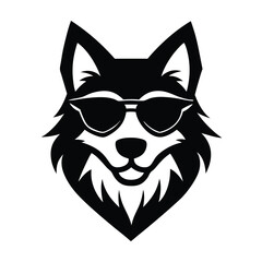 a dog illustration, white background,