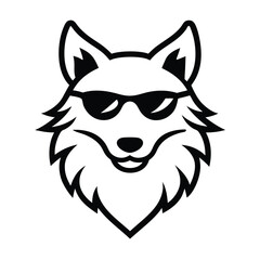 Obraz premium a dog illustration, white background,