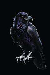 crow raven bird photos with metallic spring creative photos