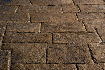 Old textured stone floor background	