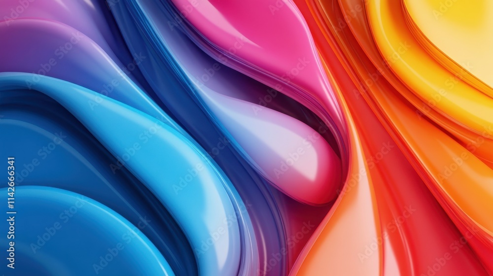 Poster An abstract gradient background blending vibrant colors with smooth transitions