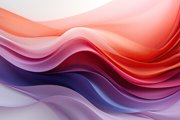 Smooth, undulating waves in a spectrum of vibrant colors create a visually captivating abstract design. The interplay of light and shadow adds depth and dimension to the flowing forms.