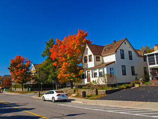 Autumn landscape on Lake Huron