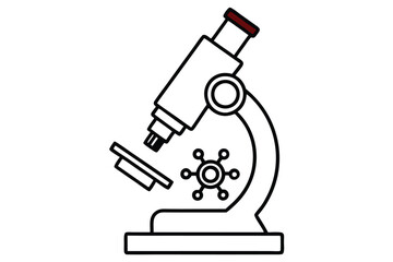 illustration of a microscope