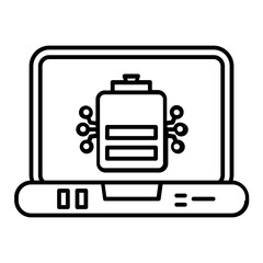 Fototapeta premium laptop icon